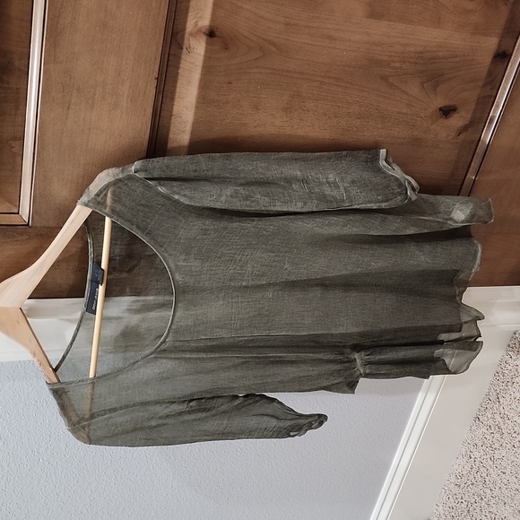 DKNY JEANS sheer top - Picture 1 of 5